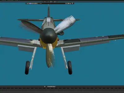 Me-109F Free 3D model