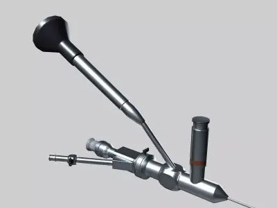 Resectoscope Low-poly 3D model