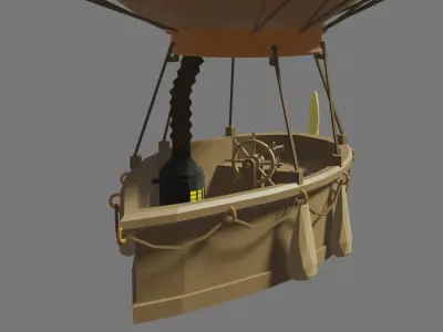Airship Low-poly 3D model