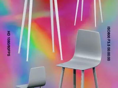 SAUCED Barstool 01 - Game Ready Low-poly 3D model