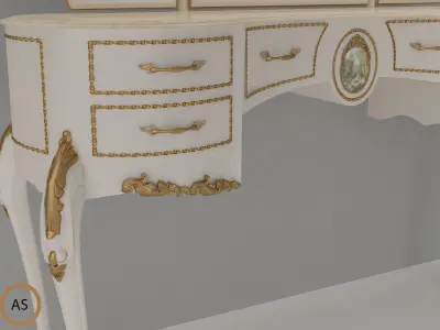  Dressing Table  3D model 3D model