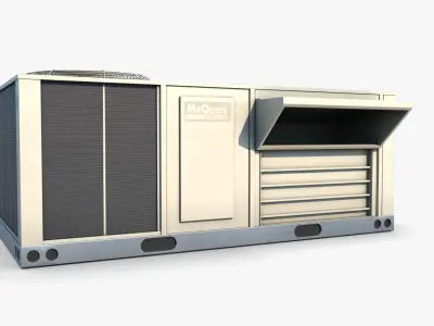 Air Conditioner 08 Low-poly 3D model