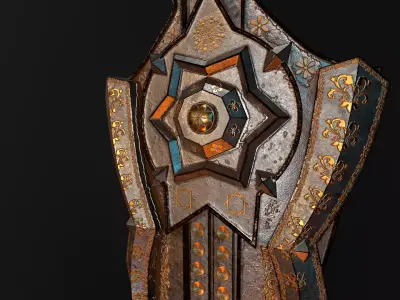 Shield 3D Model Low-poly 3D model