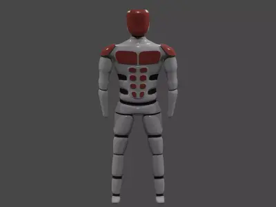 Futuristic Humanoid 3D model