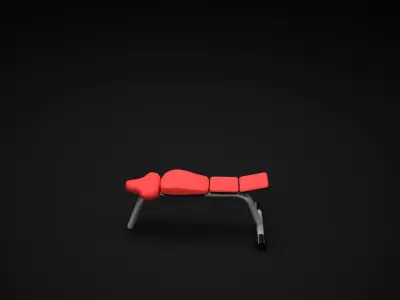 Bench Flat 3D model