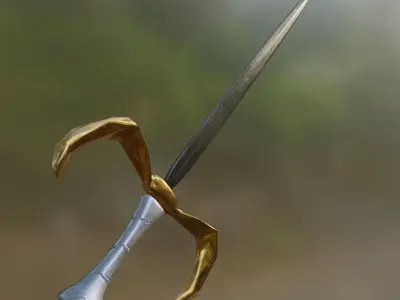 Dark Sword Low-Poly Low-poly 3D model