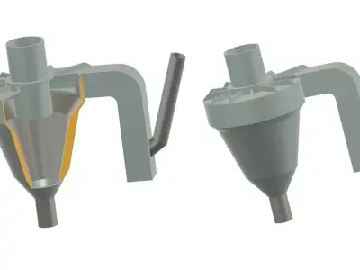 Preheater Dust Cyclone 3D model