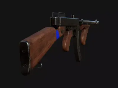 Weapon-Gun  Low-poly 3D model