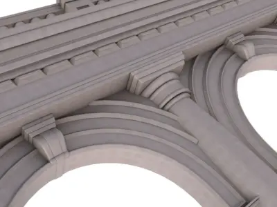 classic Arched doorway 3D model