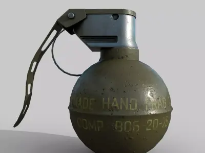 Grenade M67 Low-poly 3D model