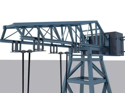 Dock Crane 3D model