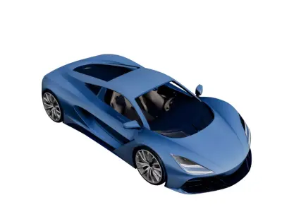Elite Concept Super Performance Vehicle Visionary Automotive 3D model