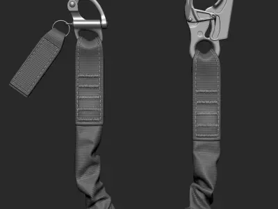 Personal Retention Lanyard  3D model