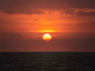 fwefw sunset over ocean Free 3D model