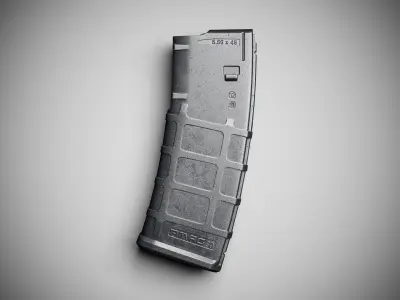 Magpul AR PMAG Gen2 Low-poly 3D model