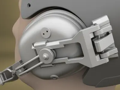 Airsoft ILC Dover Integrated Ballistic Helmet Hollow body 3D print model