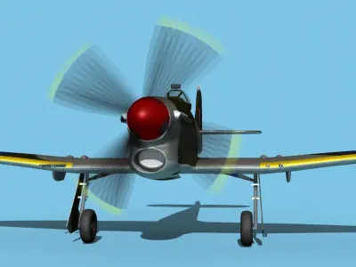 Hawker Hawker Tempest MK1 V07 3D model