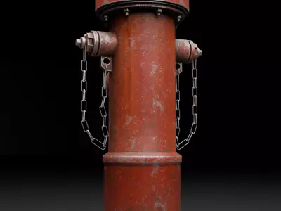 Fire Hydrant 3D Free low-poly 3D model