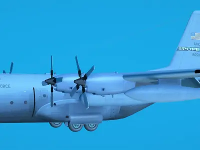 KC 130 Aircraft Free 3D model