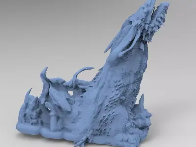 Dragon Stone Ruin Rock 3 3D model