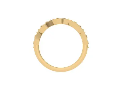 Wedding band 3D print model 2