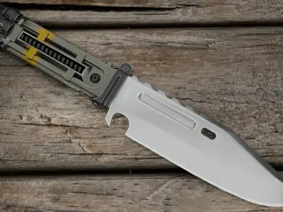 Knife V Low-poly 3D model