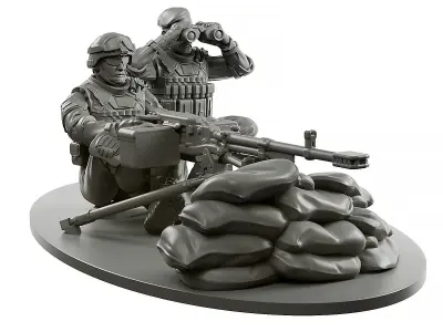 Machine Gun Kord  3D print model