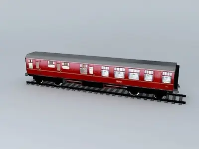 Eco Rail Track Standard Dummy Old Steam Days Free 3D model