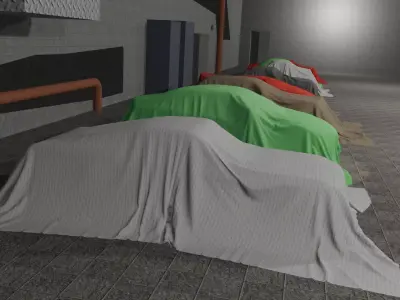 8 Car Cover - Car Cloth 3D model