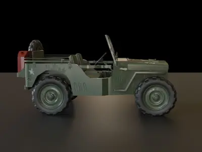 Armour Jeep 3D model