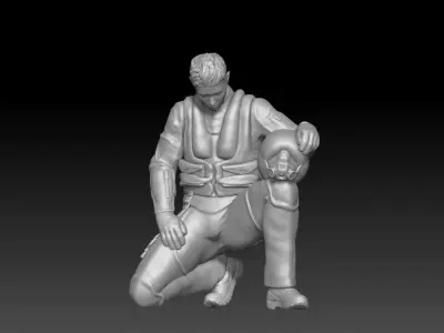 air force pilot military 4 3D print model