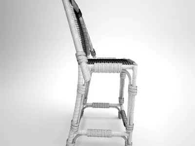 Rattan Chair Free 3D model