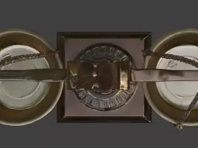 Ancient Egyptian Balance Scale 3D Prop Analysis Low-poly 3D model order
