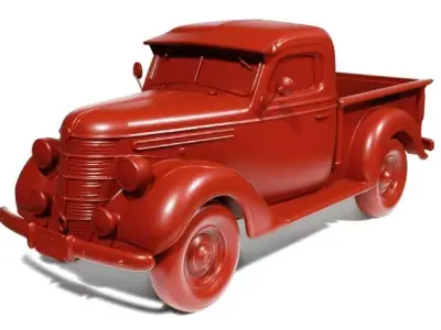 Vintage Pickup Old 3D print model