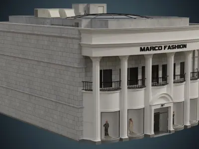 Building 28 Low-poly 3D model