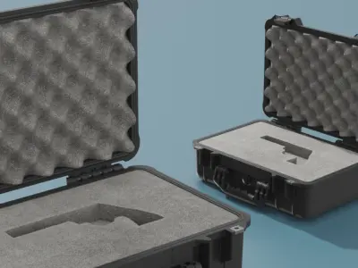 Pelican Firearm Storage Box with Lock 3D model