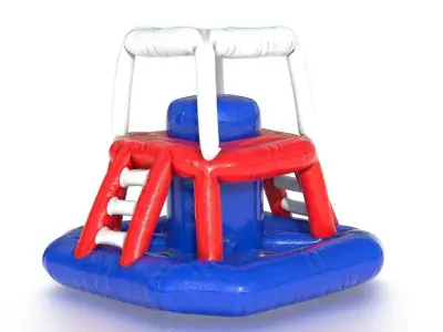 Modular folding water park GUARD TOWER Low-poly 3D model