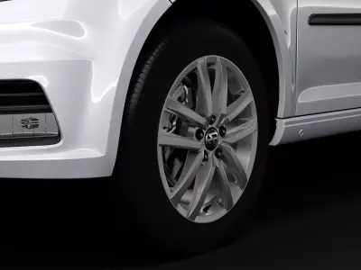 Volkswagen Caddy 2018 wheel 3D model
