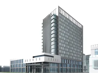 Office Building 3D model 16