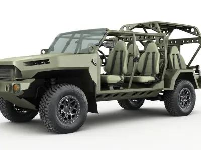 Chevy Colorado ZR2 military ISV collection 3D model