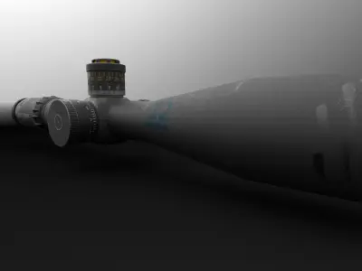 schmidt bender pmii 5-25x56 Sniper Scope Low-poly 3D model