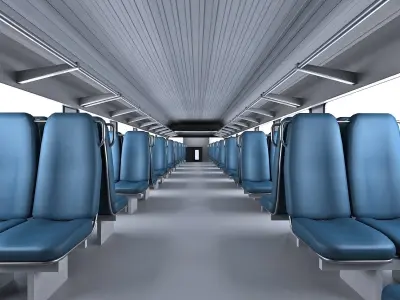 Exo Train Passenger Car 3D model