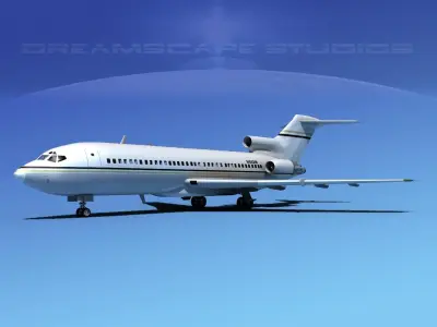 Boeing 727-100 Corporate Jet 5 3D model