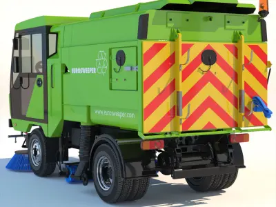 Street Sweeper Scarab 3D model