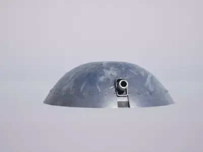 Military Turret  Low-poly 3D model