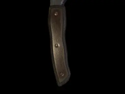 lowpoly Survival knife Low-poly 3D model