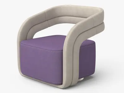 armchair 3D model 7
