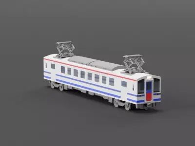Japanese Train Hk 100 Free 3D model