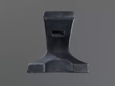 Blacksmith Anvil Heavy Use Low-poly 3D model