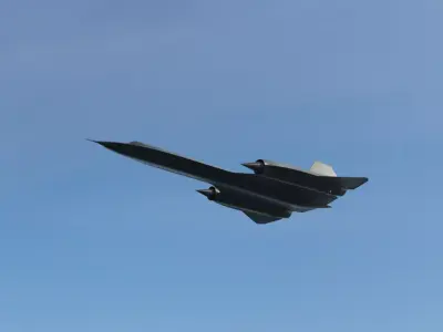 Lockheed SR-71 - Blackbird 3D model Low-poly 3D model
